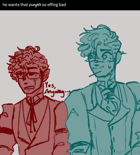 Coworker/Protagonist (Elevator Hitch Vampire AU)